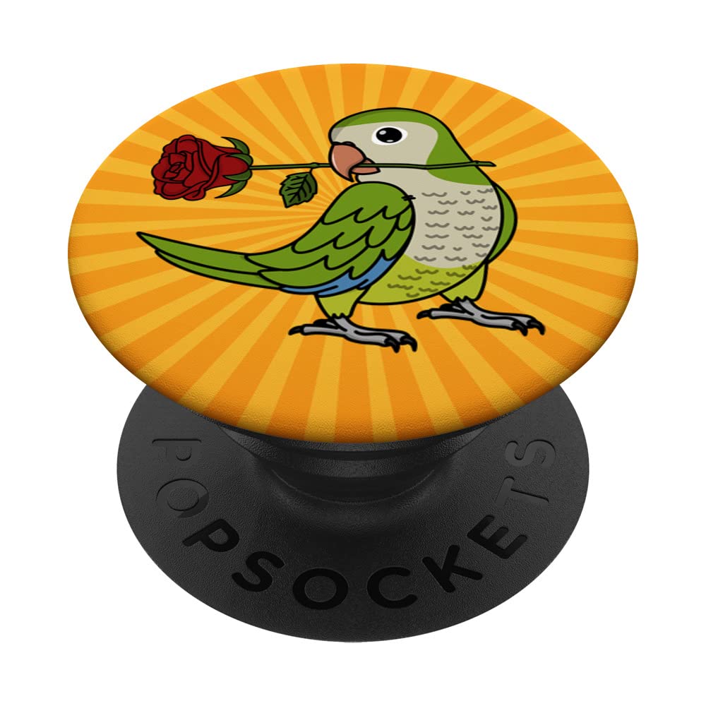 Best Parrot Mom I Green Monk Parakeet Quaker PopSockets Swappable PopGrip