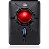 Adesso iMouse T50 Wireless Ergonomic Finger Trackball Mouse with Nano USB Receiver, Programmable 7 Button Design, and 5 Level