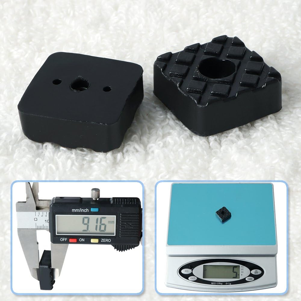 Sayayo Non-Slip Rubber Feet for Garden Furniture Chairs Floor Protector Pads 22MM*22MM, 12 Pcs Black, EJD200B-12P - Image 5