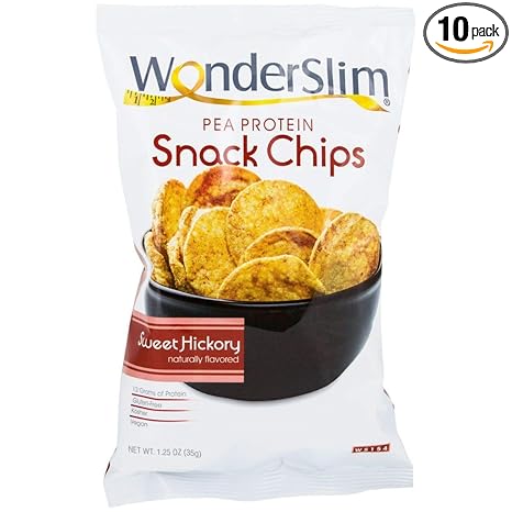 WonderSlim Proteína de guisantes para aperitivos (0.42 oz de proteínas), sabor a nogal dulce, para dieta baja en carbohidratos, bocadillo saludable de proteínas, sin gluten, vegano (10 bolsas): Amazon.com: Grocery \u0026 Gourmet