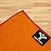Yoga Mate Soft, Sweat Absorbent, Non-Slip Bikram Yoga Mat Size Towel, Orange | Red Trim
