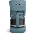 BELLA 12 Cup Programmable Coffee Maker, Reusable Dishwasher Safe Accessories, Easy LCD display, Auto Shutoff, 900 watt, Surf