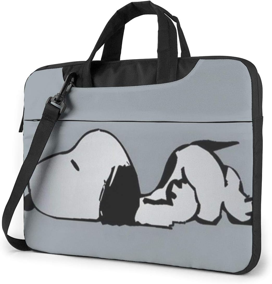 Snoopy Laptop Bag Business Briefcase for Men Women, Shoulder Messenger Laptop Sleeve Case Carrying Bag- 15.6 Inch
