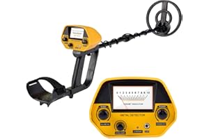 Wedigout Metal Detector for Adults & Kids, Lightweight Childrens Metal Detector, Waterproof Adjustable 30" to 42" Gold Detector for Beach Backyard Search for Treasure (Yellow)