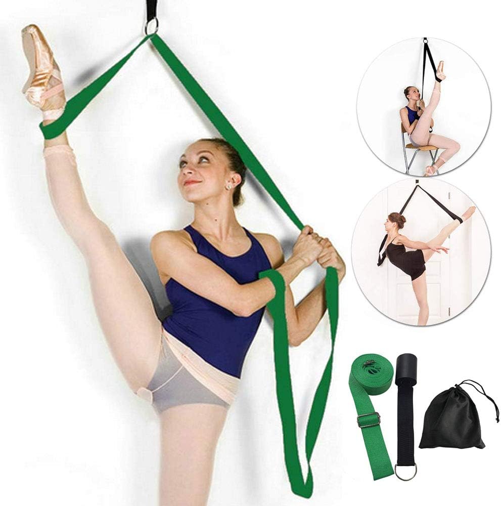 Leg Stretcher Band on Door - Get More Flexible - Ballet Yoga Pilates Flexibility Trainer To Improve Leg Stretching - Perfect Home Portable Equipment For Dance Gymnastic Exercise taekwondo & MMA