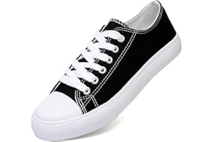 hello basics Canvas Shoes for Women Casual Low Top Sneakers Fashion Womens Tennis Shoes for Everyday Wear