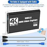 Tsadeer Video Capture Card 4K 1080P 60FPS for Switch Streaming Recording DSLR view 5