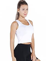CADMUS 3 Pieces Basic Crop Tank Tops Sleeveless