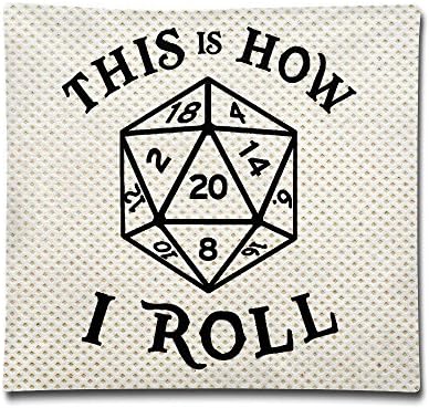 This Is How I Roll - Dice 20d Dungeons Decorative Pillowcase Novelty Pillow(Two Side)