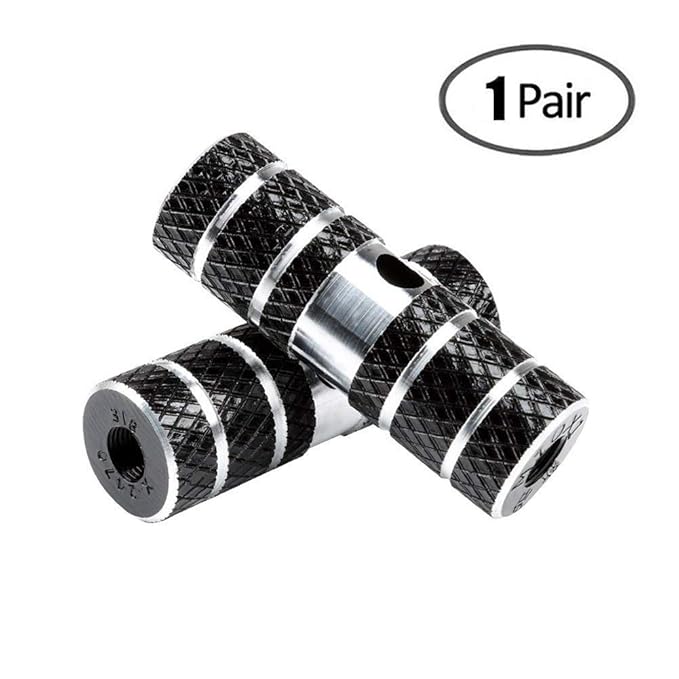 Helaryfreemear Bike Pegs,BMX Stunt Peg For Mountain bike (Black