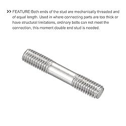 METALLIXITY Double Ended Stud Screws