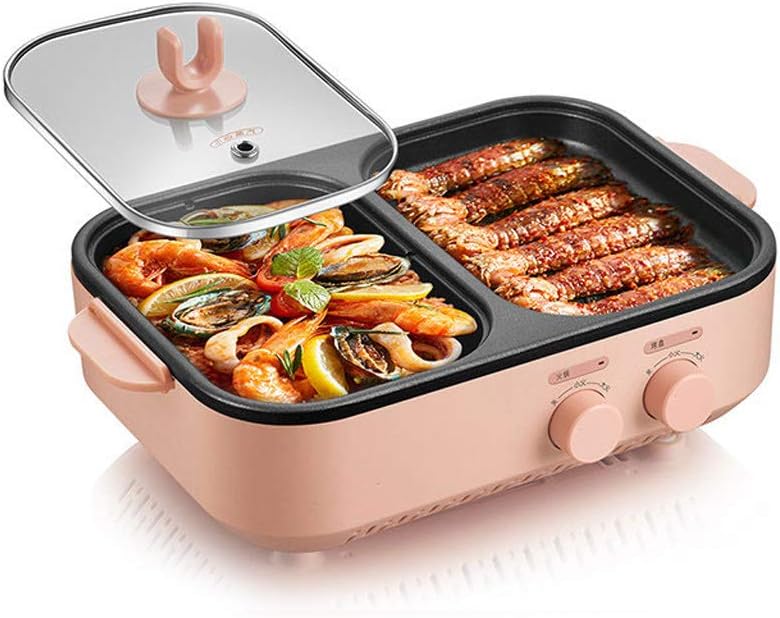 Review zaizai 2in1,Portable Barbecue Grill,Indoor BBQ Grill Smokeless Electric,Adjustable