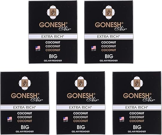Amazon ガーネッシュ Gonesh 芳香剤 ビッグゲルエアフレッシュナー ココナッツ 5個セット 車用芳香剤 車 バイク