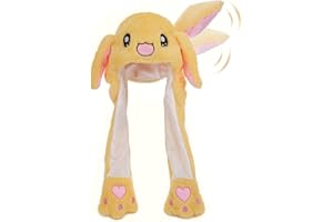 CICITOYWO Funny Plush Animal Hat Ear Moving Jumping Hats Cute Cap Unisex Gift for Kids Adults Party Halloween Christmas
