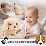 HOWADE Realistic Robot Puppy Toy Walking Barking Interactive Plush Dog Gift view 5