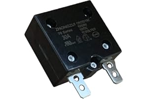 JIARUIXIN 30A 125/250VAC 50/60Hz 50VDC Automatic Reset Relay Fuse, Therma Switch Circuit Breaker Current Overload Protector Children