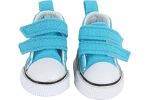 AugFrog A Pair of Doll Canvas Shoes for 12-14 inch Dolls, Fashionable and Versatile Doll Sneakers Doll Casual Shoes, 8 Colors to Choose from, Bright and Colorful, for Your Kids (Blue)