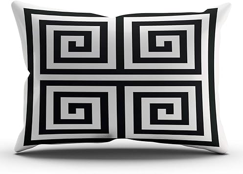 Amazon Com Wulihua Decorative Throw Pillow Coverschic Black And
