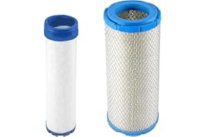 DEFLIFE 11013-7044 & 11013-7045 Inner & Outer Air Filter for Kawasaki 11013-7020 11013-7019 FX651V FX691V FX730V