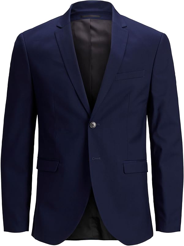 Herren JPRFRANCO Blazer NOOS Anzugjacke 12199891,Medieval Blue,48