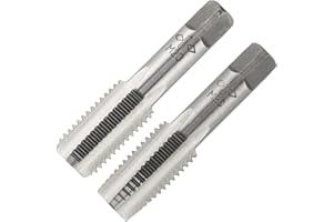 Aceteel M20 X 2.5 Metric Hand Tap, Right Hand M20 X 2.5mm Threading Hand Tap 1Pair