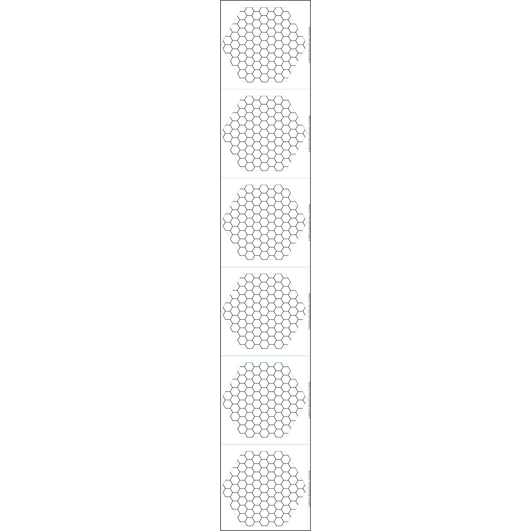 PLAGE 260632 6 Tiles Stickers - Hexagon - Ape, White (15 x 15 cm)