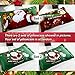Anself 4pcs Polyester Fiber 3D Printed Cartoon Merry Santa Claus Deep Pocket Bedding Set Bedclothes Cover Bed Sheet 2 Pillowcases