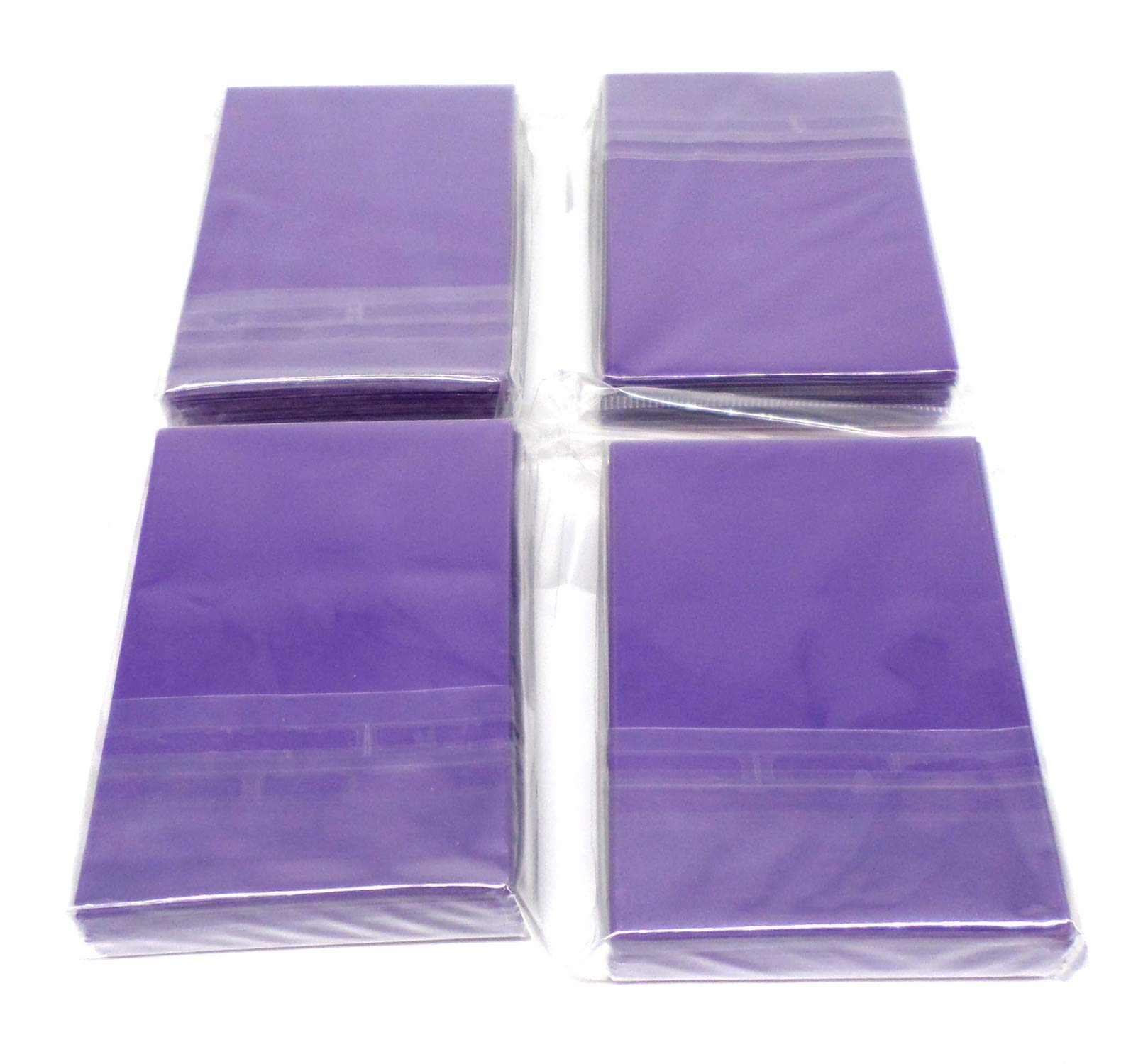 docsmagic.de 4 x 60 Double Mat Purple Card Sleeves Small Size 62 x 89 - Mini - YGO