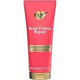 OGX Repair & Protect Bond Protein Repair 1-Minute Treatment Mask, Deep Conditioning Hair Mask Rapidly Repairs for Shiny, Smooth Hair That Lasts Between Washes, 6.7 fl. oz
