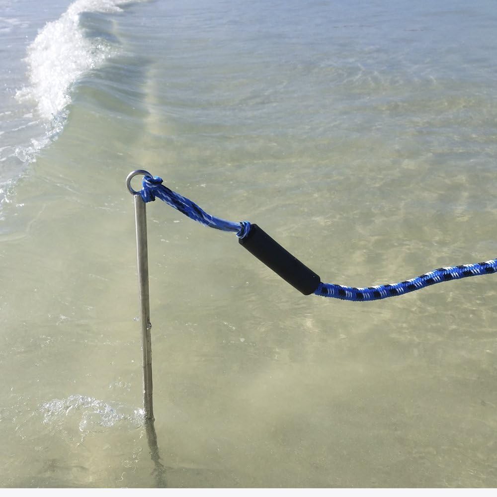 Lite 36 SandShark Boat or Pontoon Sand Anchor for The Beach or Sandbar. Stainless Steel with Removable Handle 36”. (Lite 36) : Sports & Outdoors