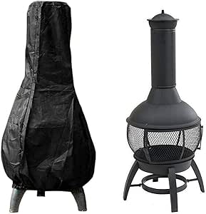 LAZNG Cubierta chiminea a prueba de agua, a prueba de viento, cubierta