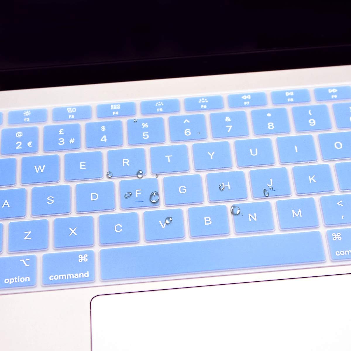 Se7enline Compatible with Macbook Air 13 inch Keyboard Cover A1932 Soft Silicone Protector for MacBook Air 13-Inch with Touch ID with Retina Display 2018/2019 UK Layout Protective Skin - Image 5