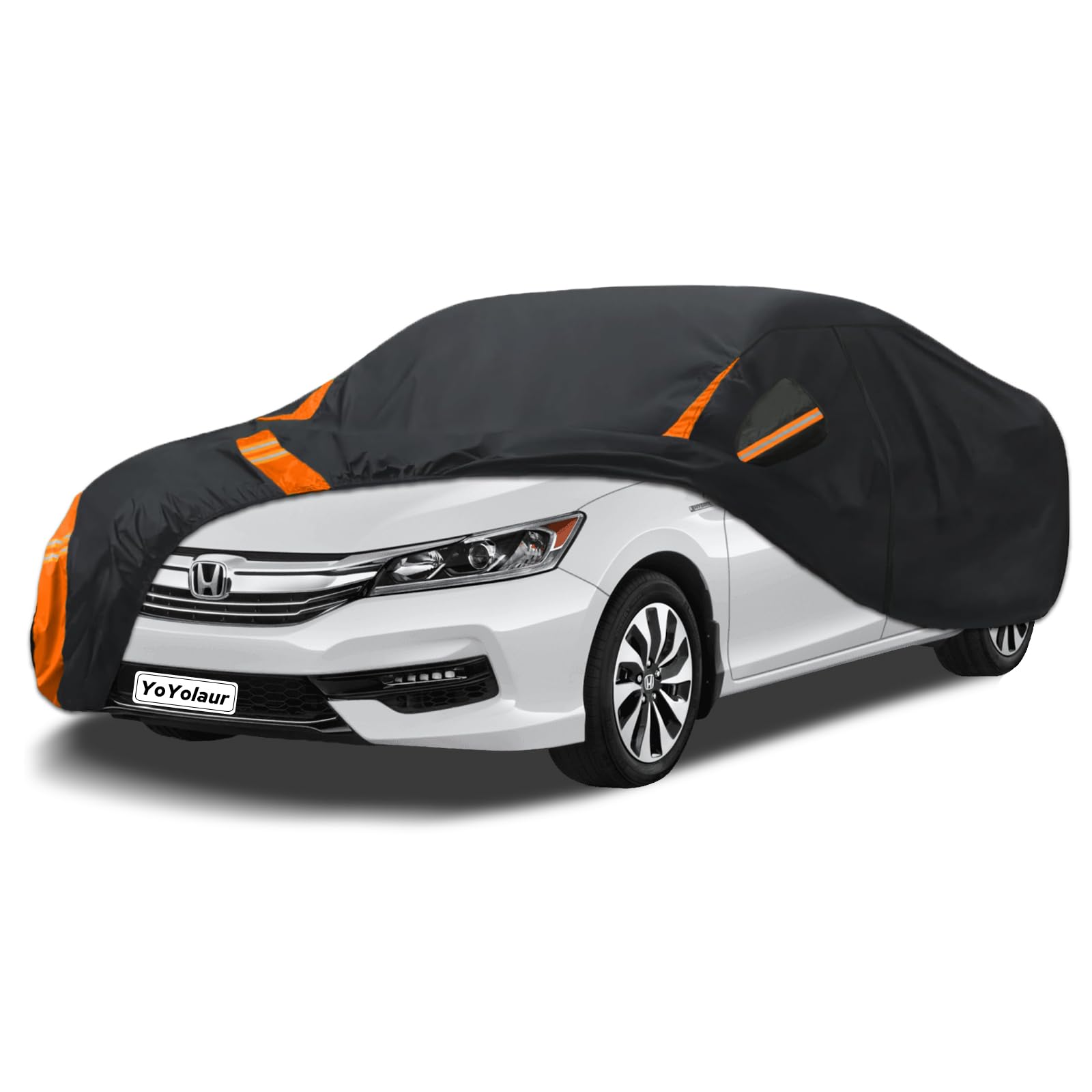 Photo 1 of YoYolaur 10-Layer Compatible with Honda Accord Car Cover Waterproof All Weather for Automobiles, Outdoor Full Exterior Covers Soft Cotton Lining with Door Zipper, Fit for Sedan/Coupe 2001-2025
