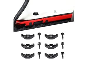 Hoolcar Hard Top Quick Removal Screws with Clips for 2007-2017 Jeep Wrangler JK JKU Replacement Bolts, Black