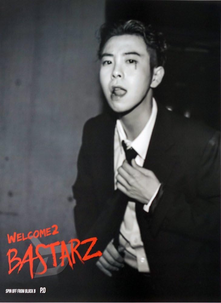 BLOCK B BASTARZ - Welcome 2 Bastarz (2nd Mini Album) OFFICIAL POSTER [P.O PO ver.] 17.3 x 23.2 inches with Tube Case