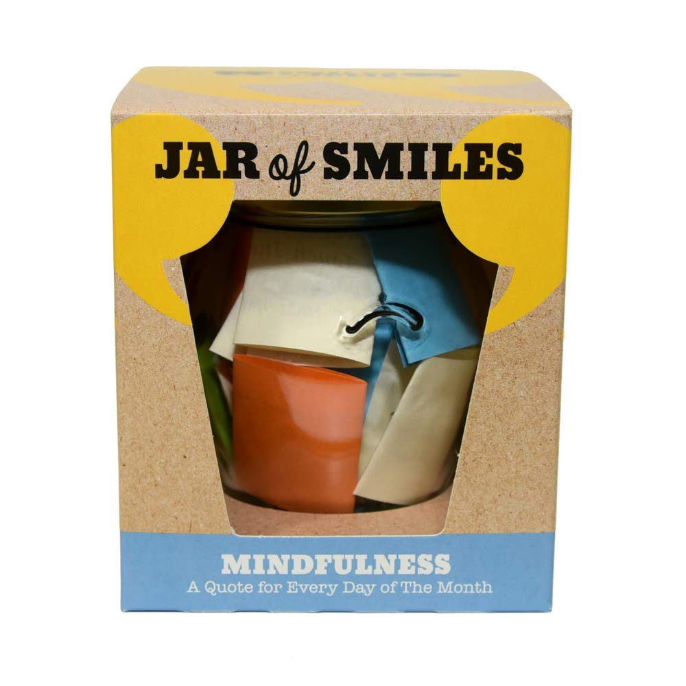Mindfulness Jar of Notes | A Jar of Inspirational Quotes to Your Best Friend, Sister, Mom & More | Relaxing, Creative & Unique Gift | Mindfulness & Positive Quotes in a Jar | 31 Notes