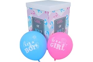 NUOBESTY 1set Gender Reveal Balloon Box Baby Shower Birthday Party Decorations Boy Or Girl Gender Reveal Photo Shoot Supplies
