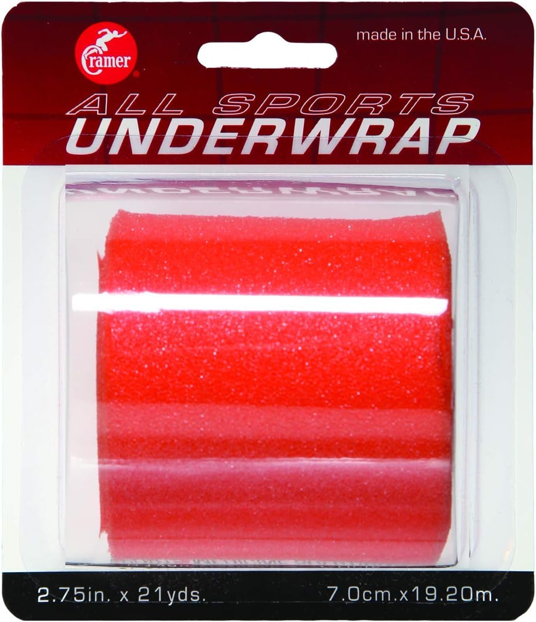 Cramer Tape Underwrap, Sports PreWrap for Athletic Ankle, Wrist, and Injury Taping Jobs, Hair Tie, Headband, Patella Support, Pre-Wrap Athletic Tape Supplies, 2.75" X 21 Yard Roll of Pre Wrap, Orange