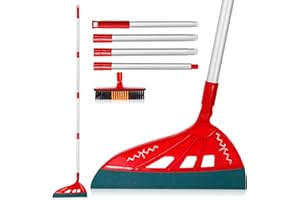BURFERLY Magic Broom Sweeper, Multifunction Silicone Broom, Household Squeegee Broom for Floor Cleaning, Bathroom, pet Hair, Dark Blue Dog Broom Brush Set Red