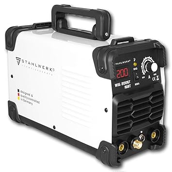 STAHLWERK DC WIG 200 ST IGBT - Kombi WIG Schweißgerät mit 200 Ampere und MMA E-Hand, 5 Jahre Herstellergarantie, Schweißen vo