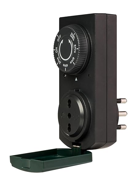 Poly Pool PP1410 Dämmerungssensor mit Timer für Innen und Außen IP44, schwarz/grün