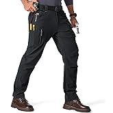 Toomett Men's Work Pants, Relaxed Fit Cargo Pants, Lightweight Moisture Wicking, Tactical Comfort & Durability
