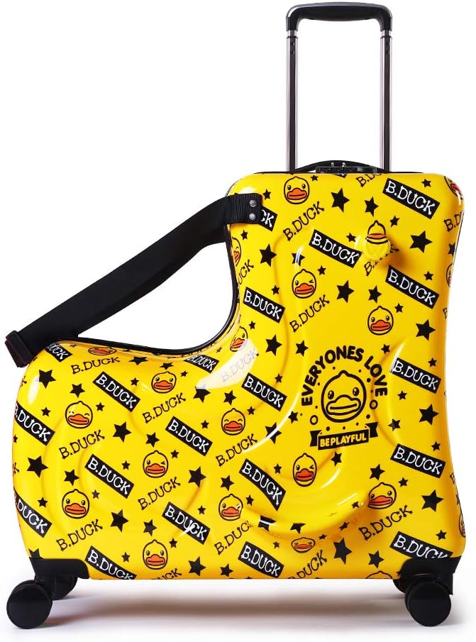 small yellow suitcase