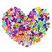 Oruuum 300 pcs Bulk Pirate Jewels and Gems, Fake Diamonds Plastic Ice Cubes Gems Acrylic Fake Ice Rocks for Vase Filler Wedding Party Garden Decoration, Assorted Colors