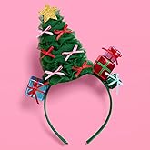 xo, Fetti Christmas Tree Headband | Satin Bows, Holiday Party Accessory, Festive Photo Prop, Girls Night, Cozy Season Glam, Teacher