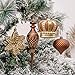 Valery Madelyn 50ct Woodland Shatterproof Christmas Ball Ornaments Decoration Copper Gold, 2.36Inch-7.09 Inch for Christmas Tree Decorations