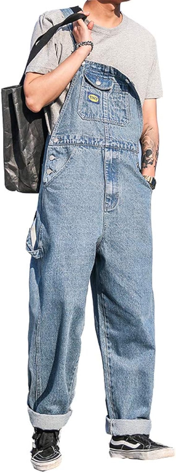 Amazon Cayodra オーバーオール メンズ デニム サロペット ブルー S 3l無地 オーバーオール メンズ 大きいサイズ 作業服 デニム オーバーオール ジーンズ デニムパンツ 2xl ジーンズ 通販