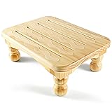 URFORESTIC Solid Wood Bed Step Stool Super