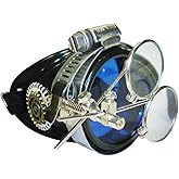 Fun Steampunk Eyewear Monocle Goggles/Rave Glasses Victorian Pirate Eyepatch BBB