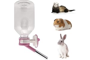 Choco Nose Patented No-Drip Water Bottle/Feeder for Guinea Pigs/Hamsters/Bunnies/Ferrets/Other Small Pets, Critters and Animals -for Cages, Crates or Wall Mount. 10.2 oz. Nozzle 10mm, Pink (C128)